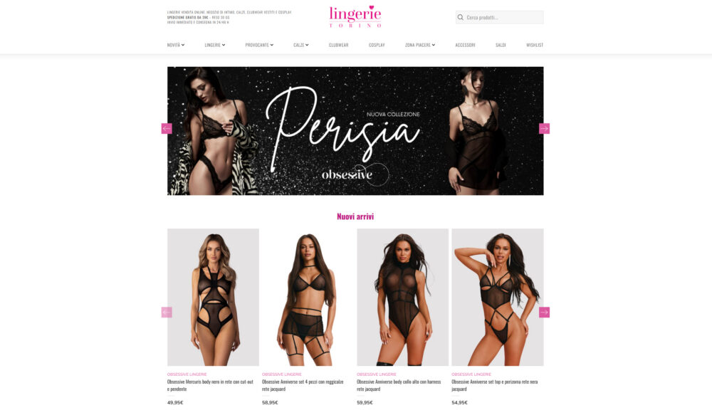 Lingerie Torino - Slide homepage