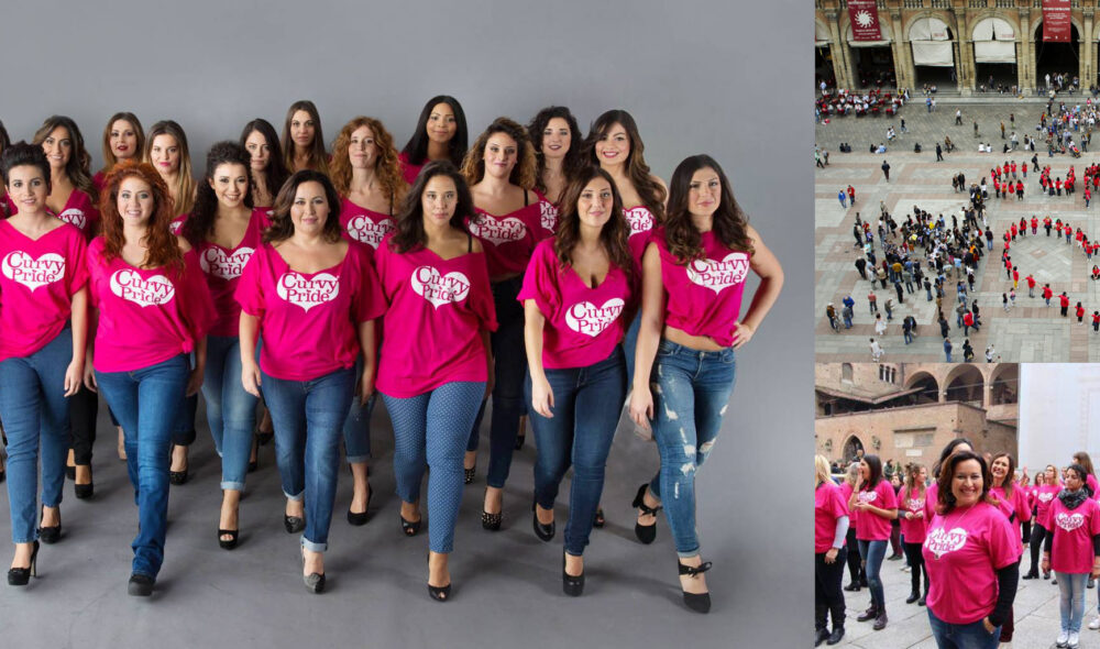 Logo Curvy Pride su magliette eventi