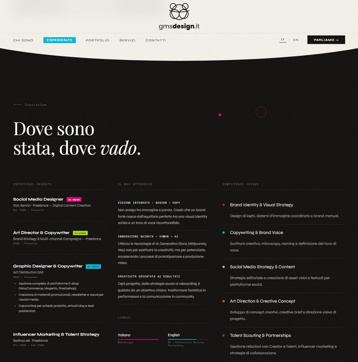 gmsdesign.it — AI-Co-worked Portfolio