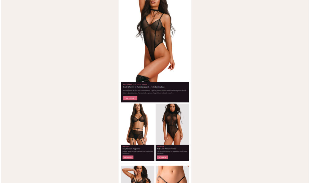 Lingerie Torino - Newsletter