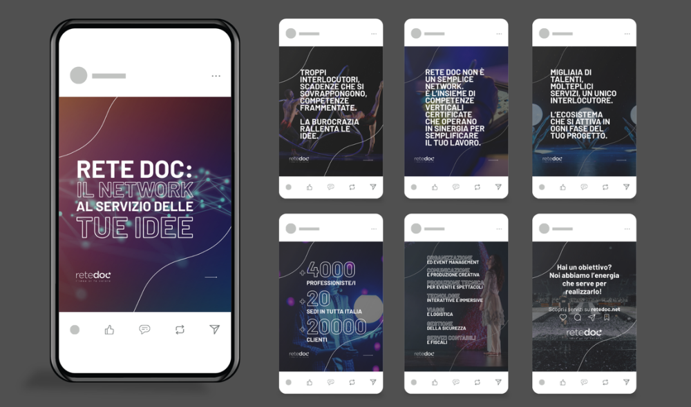 Copertina: Rete Doc — Branding & Social Storytelling